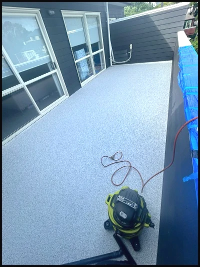 Waterproofing a deck that has existing tiles. Preparing the Surface-Proper surface preparation is critical for a successful waterproofing application. Follow these steps: